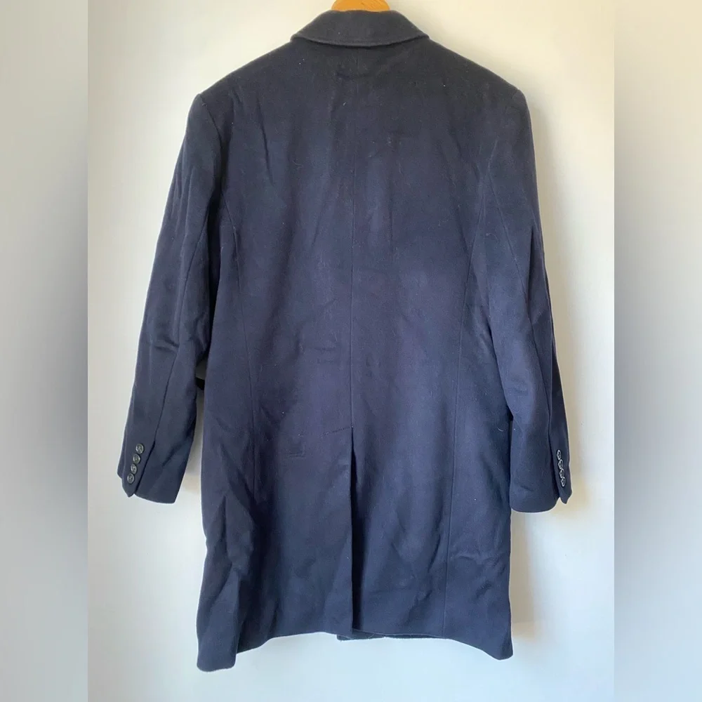 J. Crew Jacket Men's 40 S Wool Cashmere LudlowTopcoat Navy NWT $498